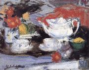 Francis Campbell Boileau Cadell Still Life with White Teapot oil painting on canvas